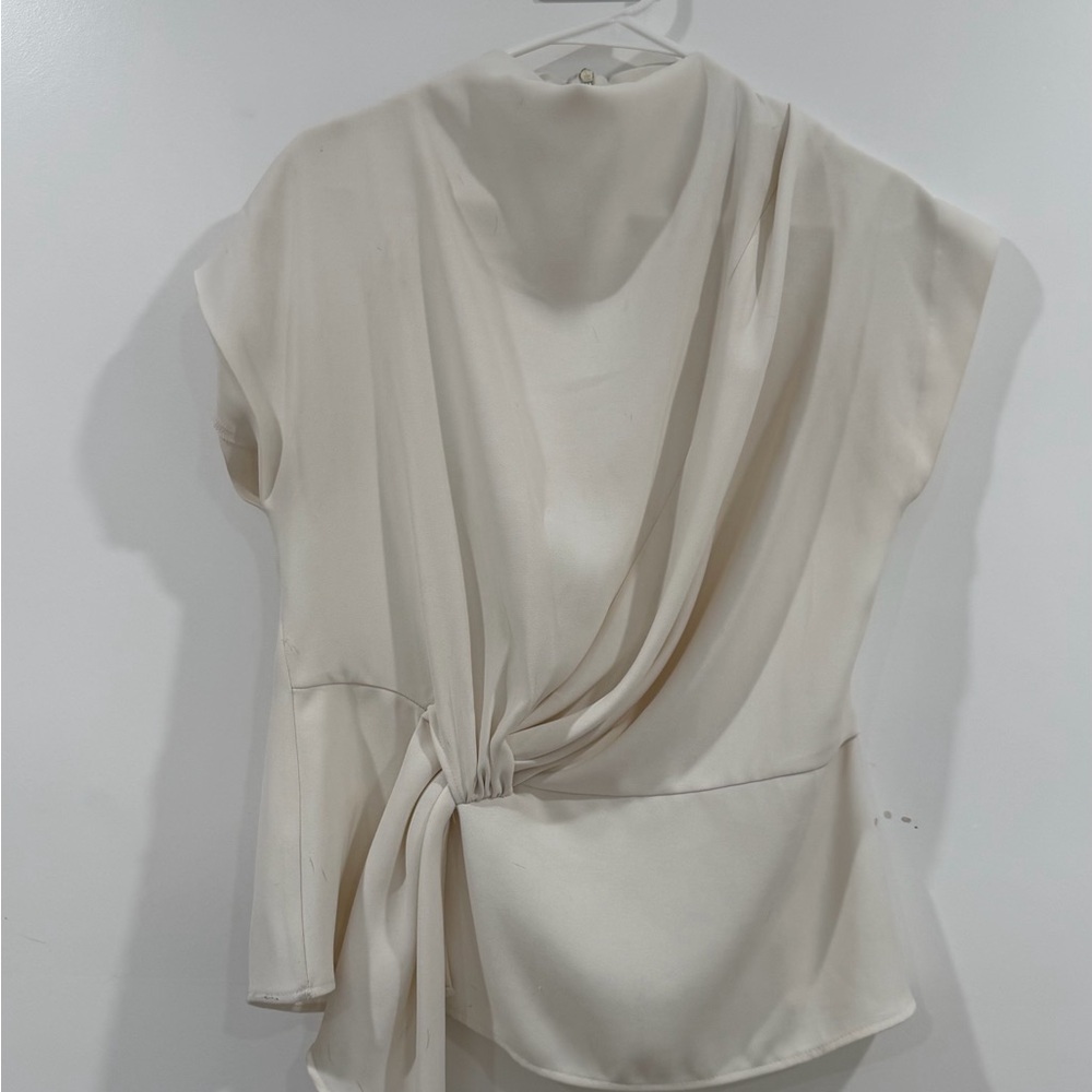 Cream Zara Blouse Top